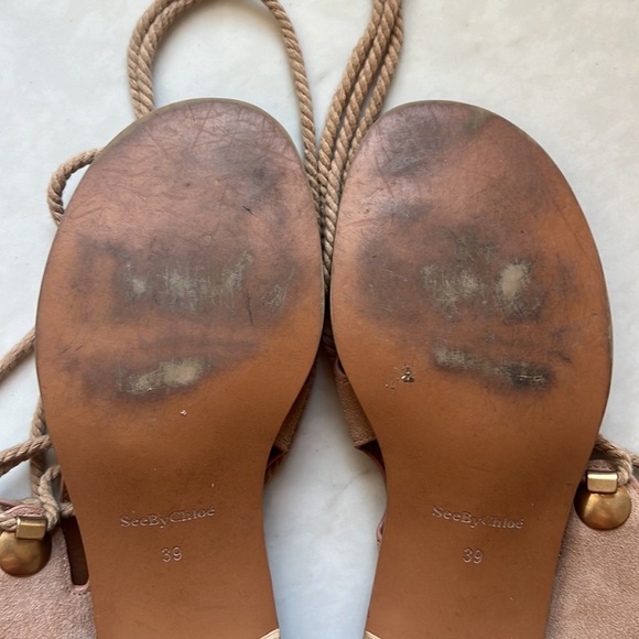 Lace up sandals in good condition - Picture 5 of 10